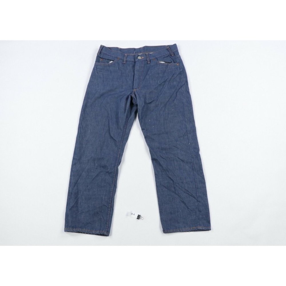 Vintage 70s JCPenney Ranchcraft Straight Leg Denim Jeans Indigo Wash USA